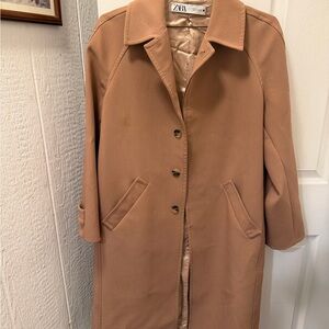 Zara Women's Classic Camel Trench Coat
